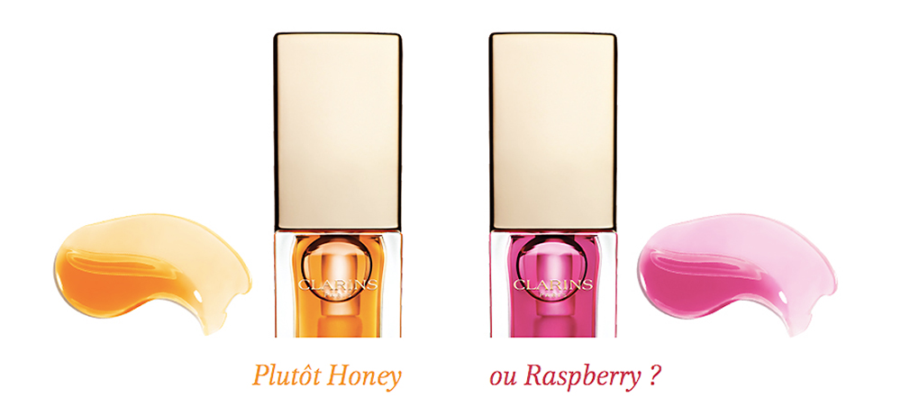Clarins huile confort lèvres honey raspberry
