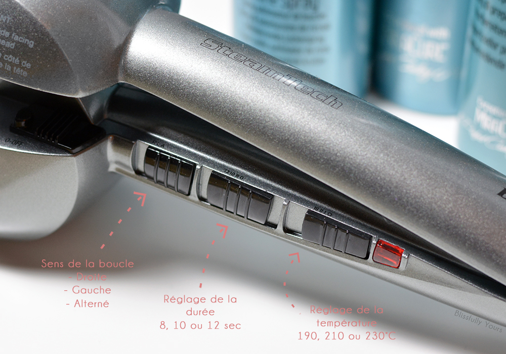 Miracurl de BaBylissPro durée température